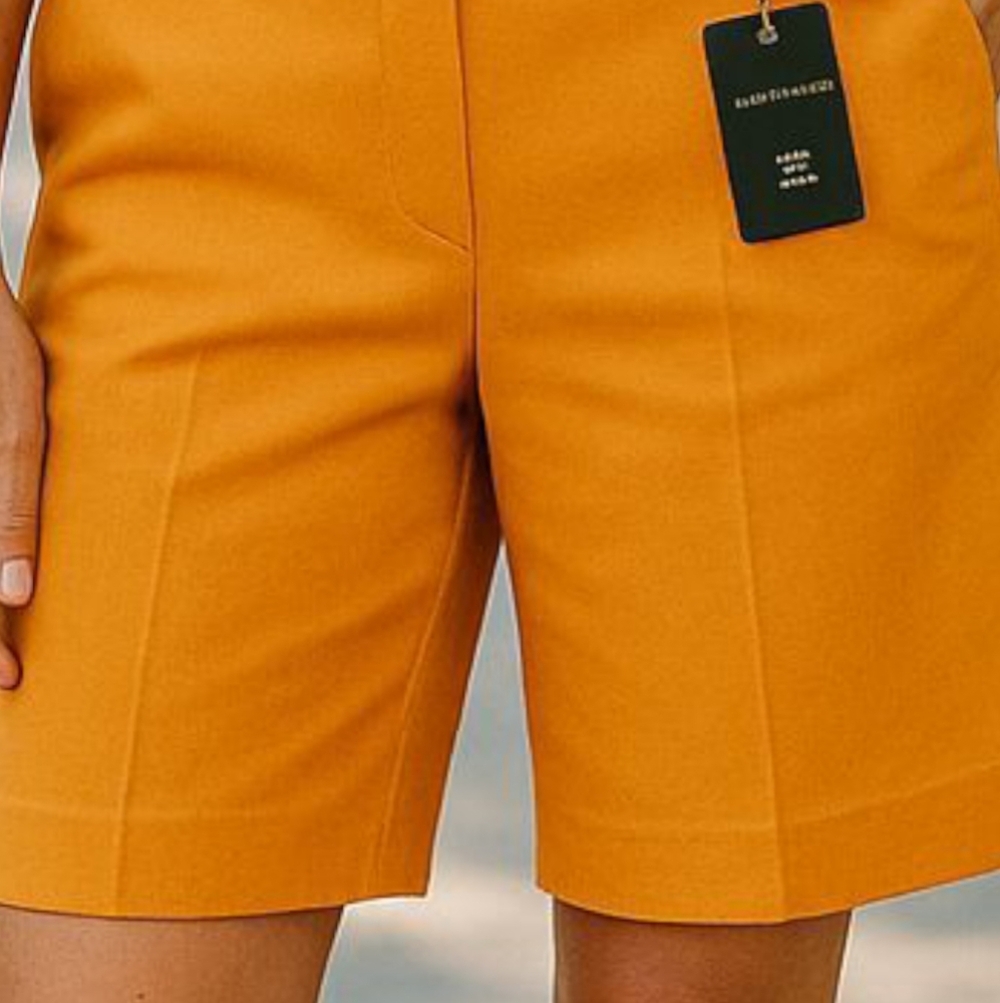 Zack & Rachel - Bike Shorts, No Pockets. Orange Crush, Size 6, Lots Of Stretch - Picture 2 of 6